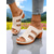 cheap Casual Sandals-Women&#039;s Metallic Slide Sandals – Gold Embossed Pattern, Block Heel, Easy Slip-On Style, Perfect for Countryside Getaways and Outdoor Gatherings