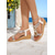 cheap Vacation Sandals-Women&#039;s Black Boho Rhinestone Wedge Sandals – Beaded T-Strap Summer Shoes with Tribal Accents for Beach, Travel &amp; Casual Outings