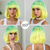 cheap Party Wigs-Synthetic Wig kinky Straight Natural Straight Layered Haircut Neat Bang Machine Made Wig 12 inch A1 Synthetic Hair Women&#039;s Classic Comfortable Color Gradient Multi-color