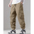 cheap Cargo Pants-Men&#039;s Cargo Pants Trousers Drawstring Elastic Waist Multi Pocket Plain Wearable Outdoor Daily Camping &amp; Hiking Fashion Classic Black Khaki