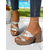 cheap Vacation Sandals-Women&#039;s Pearl Studded Chunky Heel Sandals with Wood-Texture Platform, Elegant Slip-On Style for Summer Parties, Casual Dates, and Resort Wear