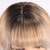 cheap Synthetic Trendy Wigs-Women&#039;s A1 Synthetic Hair Wavy Wig 14 inch Asymmetrical Neat Bang Machine Made Classic Comfortable Multi-color Color Gradient