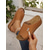 cheap Slide Sandals-Women's Light Blue Wedge Sandals – Open-Toe Slip-On Sandals with Soft Sole for Garden Walks and Summer Casuals