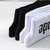cheap Men&#039;s Socks-Men&#039;s 5 Pairs Multi Packs Socks Running Socks Casual Socks Black White Color Letter Vacation Sports &amp; Outdoor Daily Basic Medium Spring Fall Fashion Casual