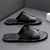 economico Infradito da Vacanza-sandali da uomo in similpelle marrone con punta aperta – comode scarpe estive slip-on per la spiaggia, la piscina o il relax casual