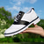 economico Scarpe da Golf da Uomo-scarpe da golf classiche da uomo in bianco e nero con tomaia in similpelle - design versatile per il golf e l'abbigliamento casual