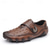 abordables Chaussures Décontractées Slip-On-Chaussures à enfiler pour hommes à motif crocodile marron avec sangle velcro - élégantes, confortables, idéales pour les tenues décontractées et les aventures en plein air