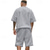 cheap Men&#039;s Tee Sets-Men&#039;s T-shirt Suits 2 Pieces Outfits Tee &amp; Shorts Short Sleeve Crew Neck Summer Plain Fashion Casual 2 Piece Vacation Daily Wear Going out Black White Navy Blue Top Tee for Men