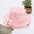 cheap Party Hats-Women Organza Kentucky Sun-Hats - Wide-Brim Flower Church Hats Beach Derby Hat for Tea Party Wedding Bridal Dress