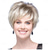 cheap Older Wigs-Short Blonde Wigs for Women Pixie Cut Wig with Bangs Ladies Natural Layered Synthetic Hair Wig Blonde Mix White Wig for Daily Fancy Dress Accessory Costume Cosplay Halloween Party Use