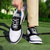economico Scarpe da Golf da Uomo-scarpe da golf classiche da uomo in bianco e nero con tomaia in similpelle - design versatile per il golf e l'abbigliamento casual