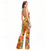 cheap Outfits-Retro Vintage Boho 1970s Bell Bottoms Jumpsuit Flared Trousers Hippie Disco Floral Fancy Dress Women&#039;s Halloween Carnival Vacation Music Festival Festival Adults&#039; Jumpsuit