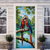 cheap Garage &amp; Door Banners-Tropical Bird Door Decorations Door Covers Summer Door Tapestry Door Curtain Decoration Backdrop Indoor/Outdoor Door Banner for Front Door Farmhouse