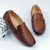 cheap Casual Loafers-Men's Brown Loafers &amp; Slip-Ons with Soft Footbed, Stylish Stitching and Comfortable Fit - Perfect for Business Casual, Everyday Wear and Weekend Outings