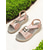 cheap Casual Sandals-Women&#039;s Metallic Snake Print Wedge Sandals – Glamorous Open-Toe Summer Shoes with Elastic Straps for Stylish Women, Perfect for Causal Parties and Vacations