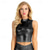 cheap Tops-Retro Vintage 1980s Rave Crop Top Disco Shiny Latex Patent Metallic Bodycon Women&#039;s Halloween Carnival Music Festival Pride Parade Pride Month Top Summer