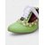 cheap 1930s-Women&#039;s Edwardian Vintage Green Lace-Up Heels with Floral Embroidery – 1900s Victorian Style Court Shoes for Garden Parties, Afternoon Tea &amp; Retro Costumes