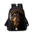 cheap Kids &amp; Teen Backpacks-Boys 3-piece Cool Dog Headphones Printed Backpack Set - Stylish School Bag, Insulated Lunch Bag and Pencil Case for Primary School Students and Daily Use Vincent Hie