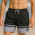 billige Herre Elite Shorts-Herre Shorts Strandshorts Snorer Fargeblokk Hurtigtørkende Utendørs Knelengde utendørs Feriereise Hjem Ferie Etnisk stil Svart+Grå Mørkerød Elastisk