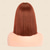 cheap Synthetic Trendy Wigs-Short Straight Bob Auburn Wigs with Fringe Shoulder Length Hair Colorful Wig for Women Girls Heat Resistant Synthetic Wig for Cosplay Halloween Party 14 Inch 35cm Ginger Brown
