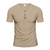 cheap Casual Henley Tee-Men&#039;s T Shirt Henley Shirt Tee Short Sleeve Shirt Short Sleeve V Neck Summer Plain Fashion Designer Basic Jacquard Vacation Street Going out Black White Khaki Top Tee for Men