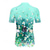 preiswerte Radtrikot Damen-Damen Radtrikot Grafik Farbverlauf Blumenmuster Kurzarm Fahhrad Trikot Oberteil mit 3 Gesäßtaschen Sonnenschutz UV-beständig Schnelltrocknend Reflektierende Streifen Sport Grün Bekleidung