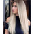 cheap Synthetic Trendy Wigs-Natural Looking Long Ombre Blonde with Brown Roots Glueless Wig For Womens Ladies Straight Silky Synthetic Heat Resistant Hair Wig 28 Inch