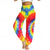 cheap Bottoms-Retro Vintage Boho 1970s Harem pants Yoga Pants Hippie Tie Dye Smocked Waist Rainbow Women&#039;s Halloween Carnival Pride Parade Pride Month Festival Adults&#039; Pants