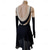 cheap Figure Skating Dresses-Figure Skating Dress Women's Girls' Ice Skating Dress Black Patchwork Open Back Mesh High Elasticity Training Competition Skating Wear Classic Crystal / Rhinestone Long Sleeve Ice Skating Figure