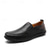 abordables Chaussures Décontractées Slip-On-Mocassins marron décontractés pour hommes avec tige en similicuir souple, détails cousus à la main et semelle en caoutchouc durable - parfaits pour un usage quotidien et les activités de plein air