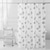 cheap Shower Curtains-PEVA Shower Curtain Liner, 180x180cm 70&quot;x70&quot; Waterproof Washable Shower Curtain Liner Bathroom Shower Liner, 12 Hooks Black White Leaf Pattern