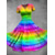 cheap Apparel-Rainbow Pride Dress Wrap Dresses Classic &amp; Timeless Women&#039;s Adults&#039; Pride Parade Pride Month Festival Halloween Carnival Easy Carnival Costume