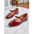 cheap 1950s-Women&#039;s 1950s Red Patent Leather Mary Jane Flats – Classic Retro Ballet Style with Bow Strap, Perfect for Vintage Fashion &amp; Everyday Wear
