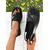 economico Sandali Piani-sandali da donna con cinturino posteriore aperto in arancione e nero - scarpe comode, comode e comode per appuntamenti estivi quotidiani e uscite del fine settimana