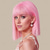 cheap Synthetic Trendy Wigs-Short Straight Bob Auburn Wigs with Fringe Shoulder Length Hair Colorful Wig for Women Girls Heat Resistant Synthetic Wig for Cosplay Halloween Party 14 Inch 35cm Ginger Brown