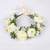 preiswerte Haarstyling-Zubehör-Boho Haarschmuck Wald Hochzeit Blumen Stirnband Grün Blumenkrone Kranz Foto Requisite