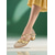 cheap Practice Dance Shoes-Girls&#039;s Glitter Gold Low Heel Dance Shoes with Bow and Cross Straps - Sparkly Performance Footwear for Youth Stage Shows, Ballroom Practice and Talent Competitions
