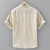 cheap Cotton Linen Shirt-Men's Shirt Linen Shirt Casual Shirt Button Up Shirt Cotton Shirt Plain Vacation Street White Navy Blue Blue Brown Short Sleeve Grandad Summer Clothing Apparel Pocket