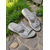 cheap Comfort Sandals-Women&#039;s Flyknit Sport Sandals – Lightweight Grey Mesh Slide Sandals, Flexible Sole, Perfect for Gardening and Daily Walks