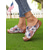economico Sandali Comodi-sandali da donna con stampa bandiera americana effetto used – sandali estivi per il giorno dell&#039;indipendenza, feste in giardino e abbigliamento casual all&#039;aperto