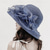 cheap Party Hats-Organza Kentucky Fascinator Hat for Women - Derby Cocktail Tea Party Sun Hat Wedding Bridal Flower Church Hat Packable