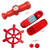 cheap Outdoor Activity-Children&#039;s toy set combination round steering wheel plastic telescope sounding horn bell toy accessories