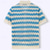 cheap Vacation-Men&#039;s Button Up Polos Golf Shirt Casual Sports Lapel Short Sleeve Fashion Basic Lines / Waves Buttons Summer Yellow Blue Brown Button Up Polos
