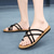 abordables Sandalias de Vacaciones-Sandalias con tiras en blanco y negro para hombre, ligeras y elegantes con ajuste flexible, perfectas para uso diario, aventuras casuales al aire libre y uso en vacaciones.