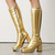 abordables Calzado-Retro Antiguo Años 70 Genial Zapatos Botas de gogo Disco Patente de látex brillante Metálico Disfraz Mujer Víspera de Todos los Santos Carnaval Festival de Música Desfile del orgullo Fiesta temática