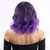 cheap Synthetic Trendy Wigs-Synthetic Wig Wavy Water Wave Asymmetrical Neat Bang Machine Made Wig 14 inch A1 Synthetic Hair Women&#039;s Anime Classic Comfortable Purple