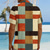 abordables Forme Géométrique-Homme Mosaïque Chemise de quilles Chemise boutonnée Manche Courte Hawaïen Décontractées Extérieur Casual Athleisure Eté Printemps Col rabattu Poche Multi Couleur