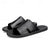 economico Infradito da Vacanza-sandali da uomo in similpelle marrone con punta aperta – comode scarpe estive slip-on per la spiaggia, la piscina o il relax casual