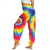 cheap Bottoms-Retro Vintage Boho 1970s Harem pants Yoga Pants Hippie Tie Dye Smocked Waist Rainbow Women&#039;s Halloween Carnival Pride Parade Pride Month Festival Adults&#039; Pants
