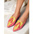 cheap Women&#039;s Flats-Women&#039;s Colorblock Suede Pointed Toe Slingback Flats - Pink and Purple Tassel Loafers for Adults, Daily Date &amp; Trendy Casual Outings